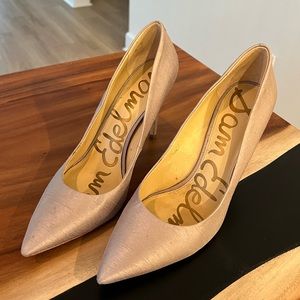 Sam Edelman Hazel Pointed Pumps - Grey Silver - Size 11